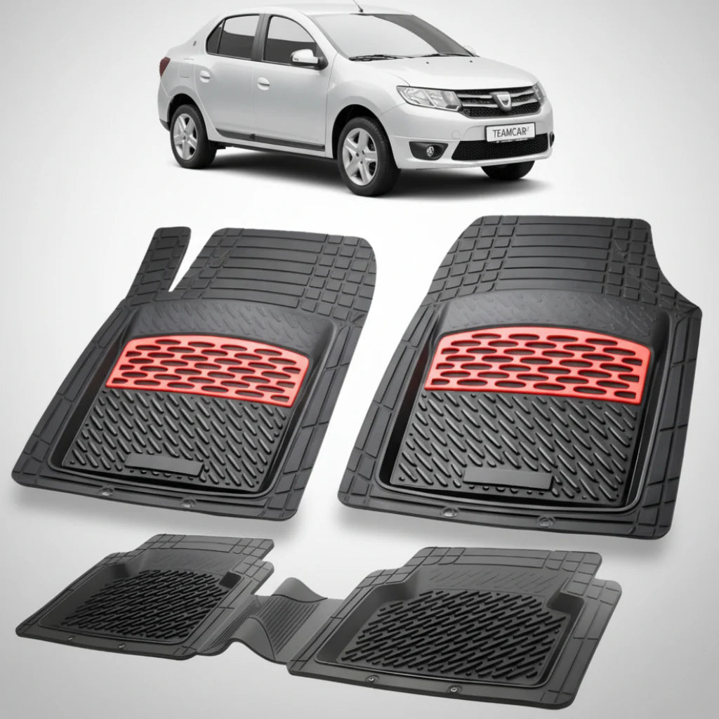 Covorașe Dacia Logan II Sedan 2012-2020 Compatibile | Red Edition – TeamCar®