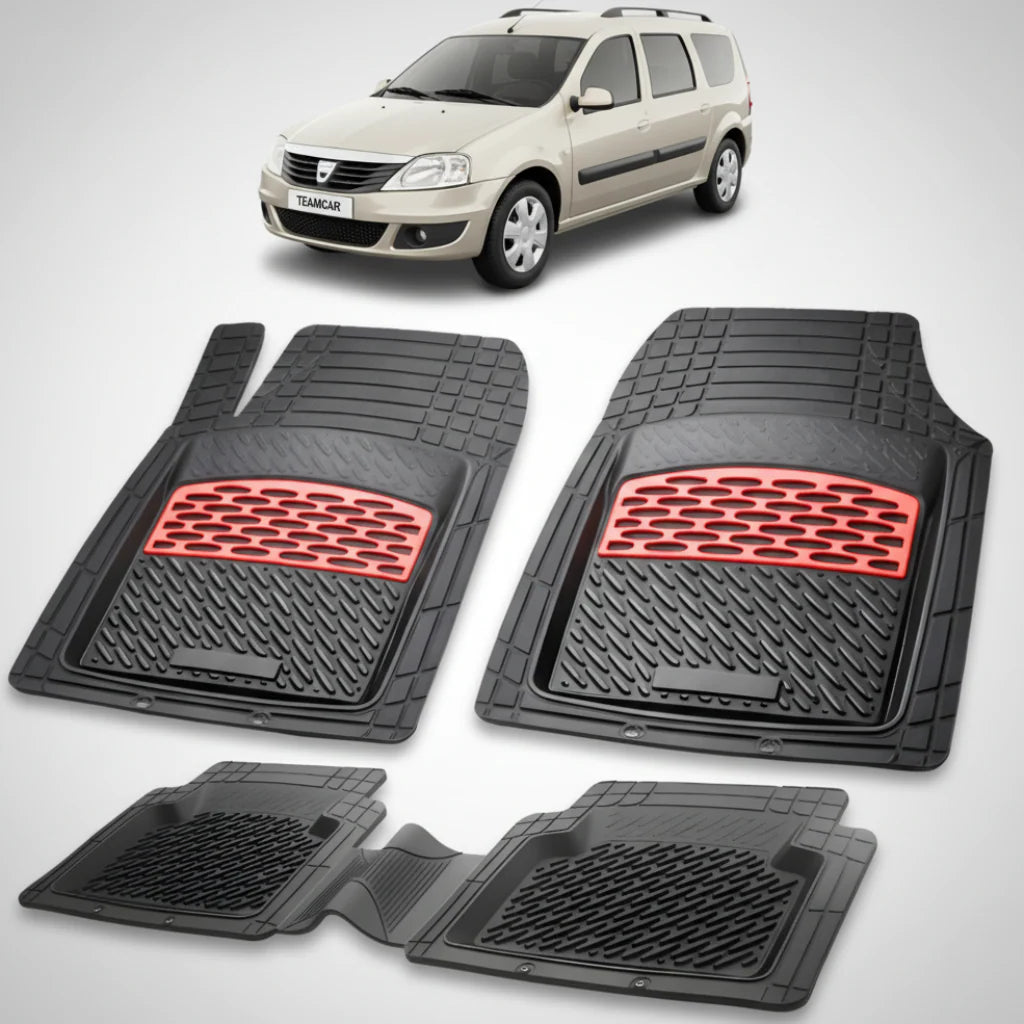 Covorașe Dacia Logan MCV I 2006-2013 Compatibile | Red Edition – TeamCar®