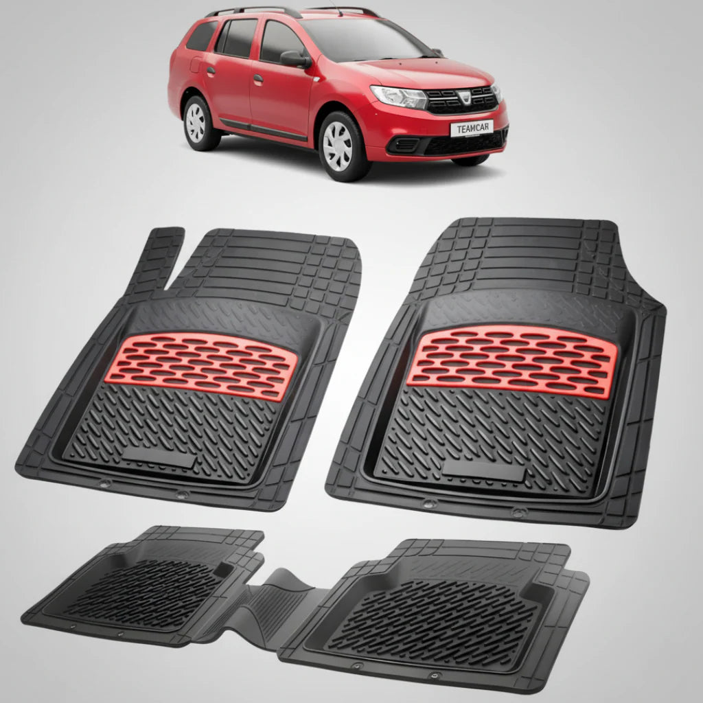 Covorașe Dacia Logan MCV II 2013-2020 Compatibile | Red Edition – TeamCar®