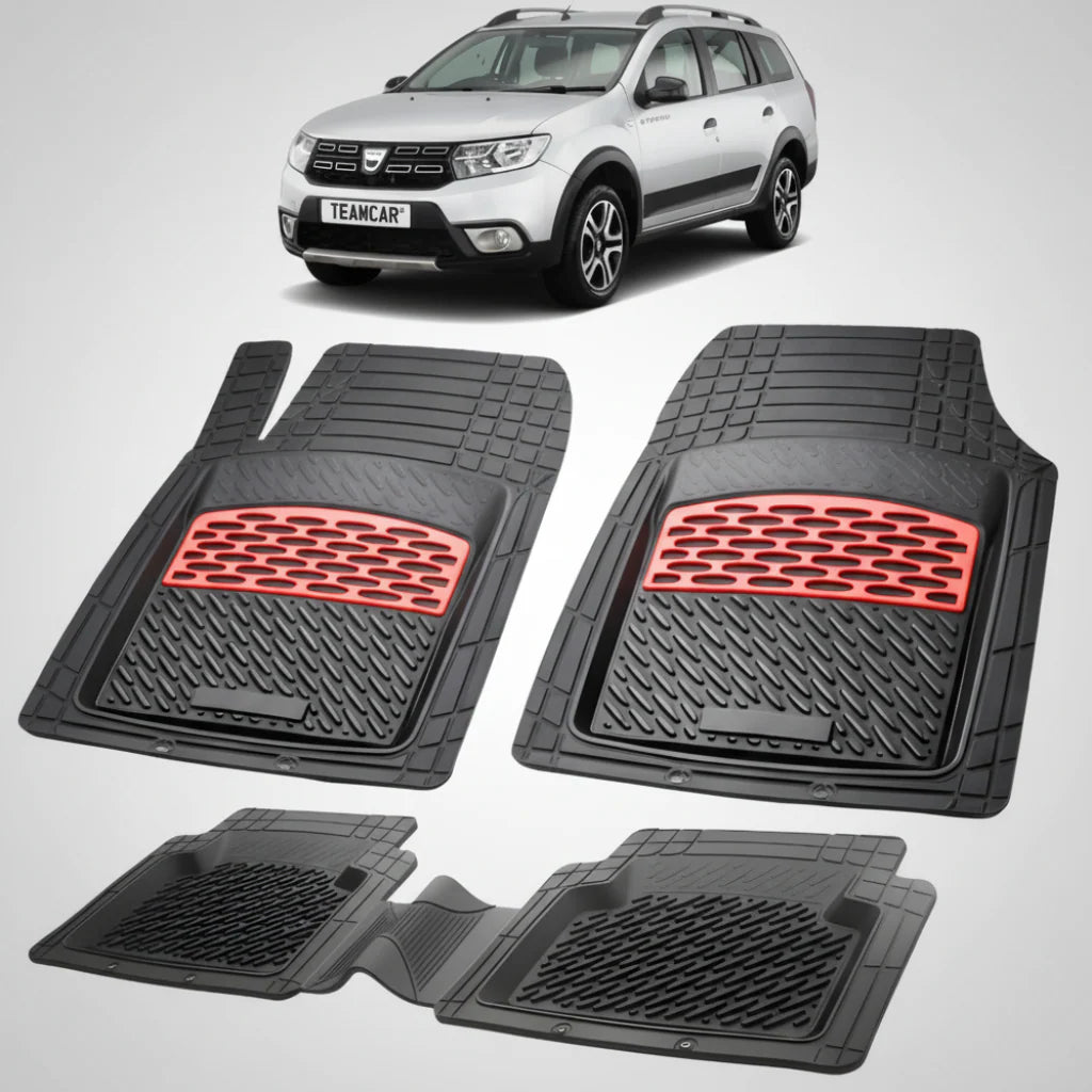 Covorașe Dacia Logan MCV Stepway 2017-2020 Compatibile | Red Edition – TeamCar®
