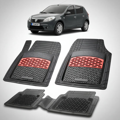 Covorașe Dacia Sandero I Hatchback 2008-2012 Compatibile | Red Edition – TeamCar®