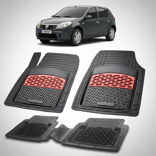Covorașe Dacia Sandero I Hatchback 2008-2012 Compatibile | Red Edition – TeamCar®