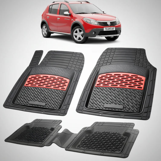 Covorașe Dacia Sandero Stepway I 2009-2012 Compatibile | Red Edition – TeamCar®