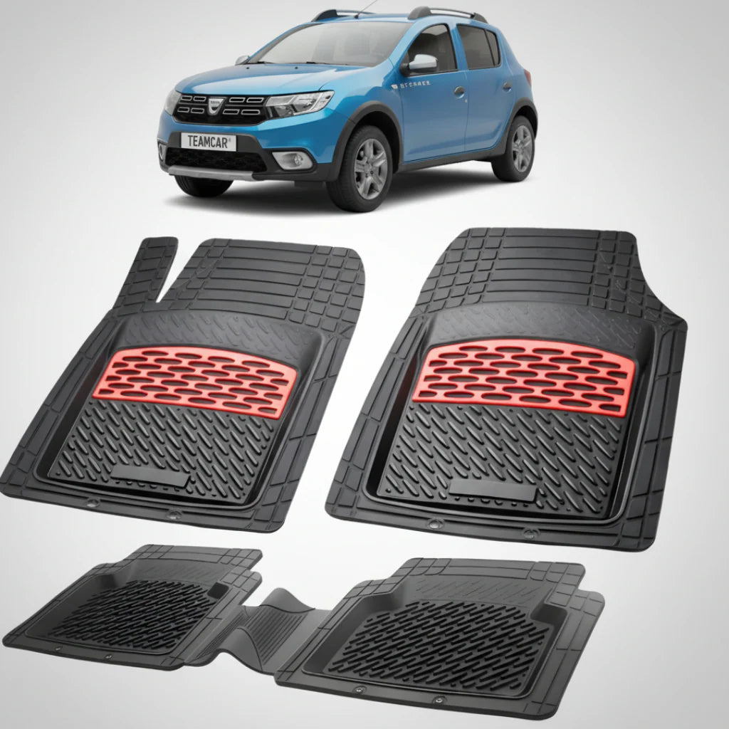 Covorașe Dacia Sandero Stepway II 2012-2020 Compatibile | Red Edition – TeamCar®