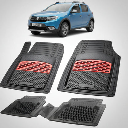 Covorașe Dacia Sandero Stepway II 2012-2020 Compatibile | Red Edition – TeamCar®