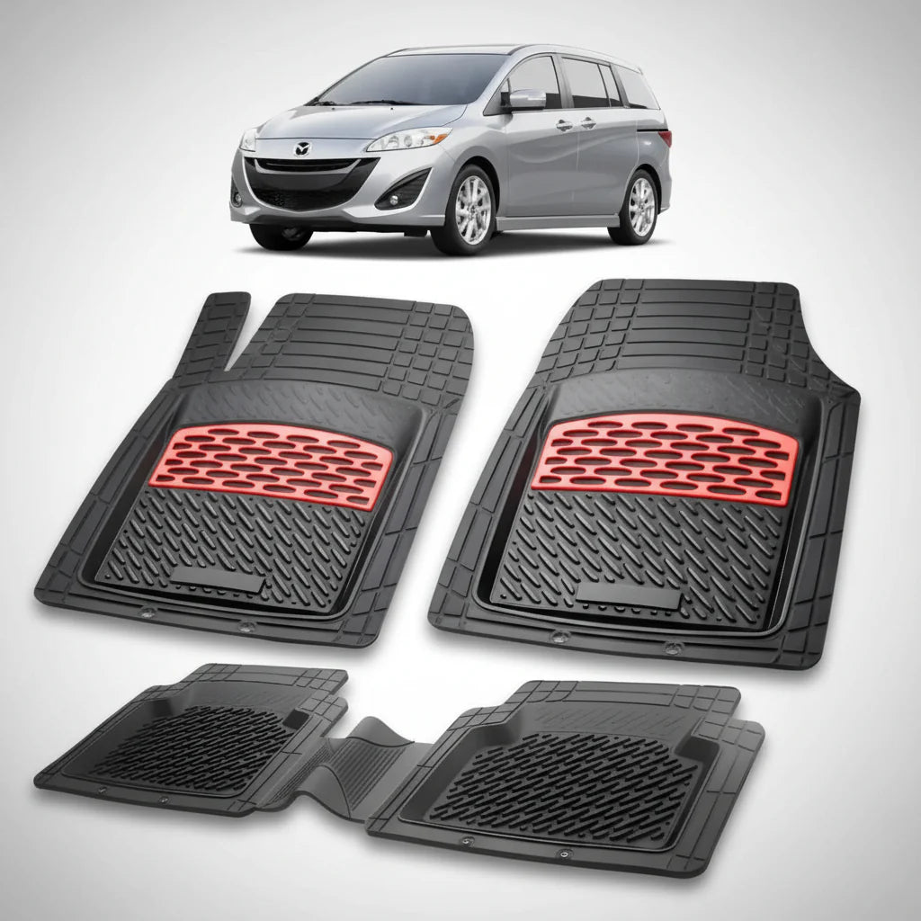 Covorașe Mazda 5 CW Facelift Compatibile 2013-2015 | Red Edition – TeamCar®