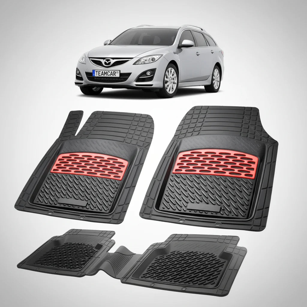 Covorașe Mazda 6 GH Facelift Combi 2010-2012 | Red Edition – TeamCar®