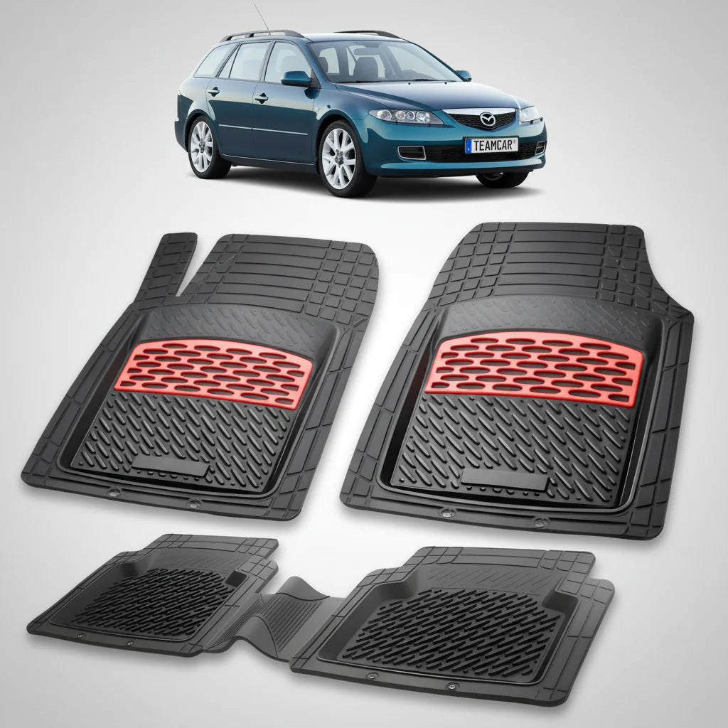 Covorașe Mazda 6 GY Facelift Combi 2005-2008 | Red Edition – TeamCar®