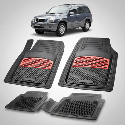 Covorașe Mazda Tribute EP Facelift 2004-2008 | Red Edition – TeamCar®