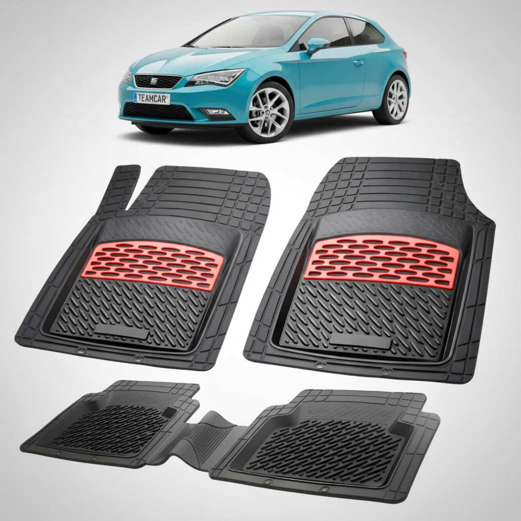 Covorase Seat Leon Hatchback 3 Usi Compatibile 2013-2017 | Red