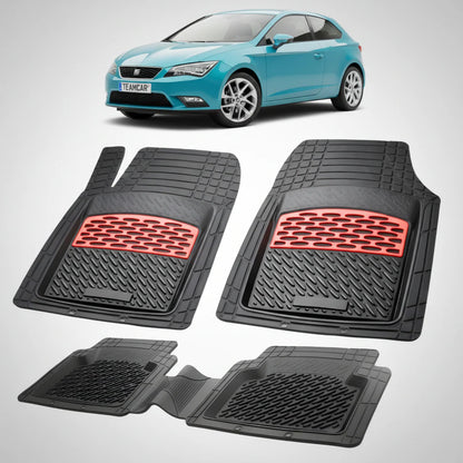 Covorase Seat Leon Hatchback 3 Usi Compatibile 2013-2017 | Red