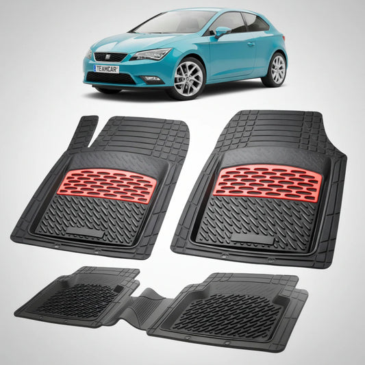Covorase Seat Leon Hatchback 3 Usi Compatibile 2013-2017 | Red