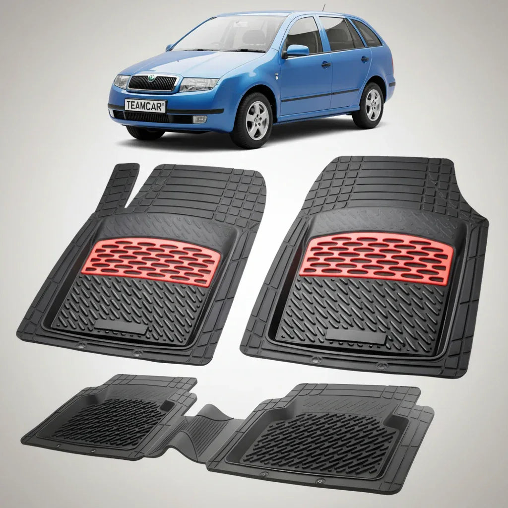 Covorașe Skoda Fabia I Combi 1999-2007 | Red Edition – TeamCar®