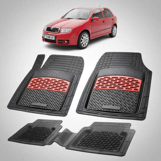 Covorașe Skoda Fabia I Hatchback 1999-2007 | Red Edition – TeamCar®
