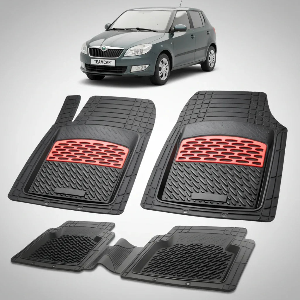 Covorașe Skoda Fabia II Hatchback 2007-2014 | Red Edition – TeamCar®