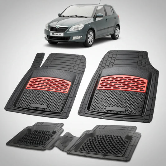 Covorașe Skoda Fabia II Hatchback 2007-2014 | Red Edition – TeamCar®