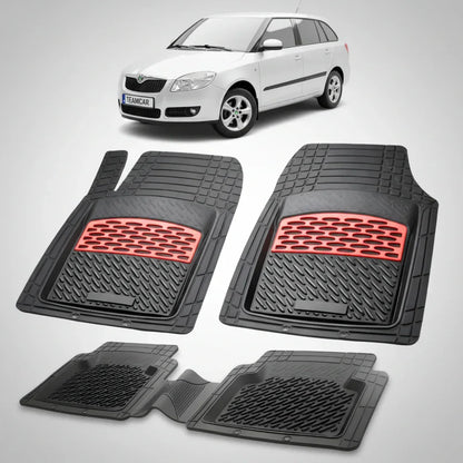 Covorașe Skoda Fabia II 2007-2014 | Red Edition – TeamCar®