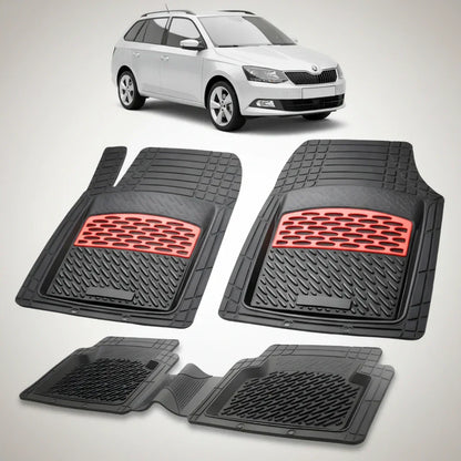 Covorașe Skoda Fabia III Combi 2014-2021 | Red Edition – TeamCar®