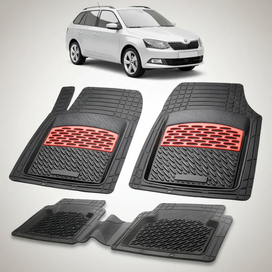 Covorașe Skoda Fabia III Combi 2014-2021 | Red Edition – TeamCar®