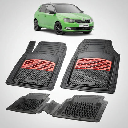 Covorașe Skoda Fabia III Hatchback 2014-2021 | Red Edition – TeamCar®