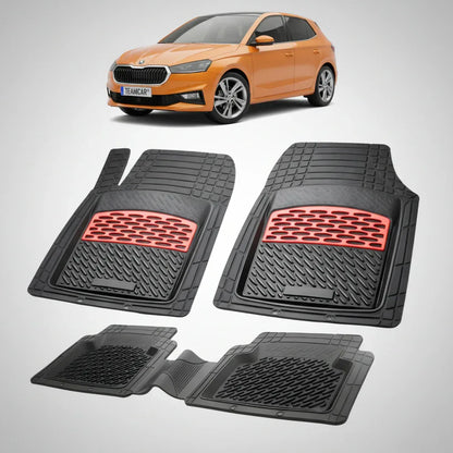 Covorașe Skoda Fabia IV Hatchback 2021-2025 | Red Edition – TeamCar®