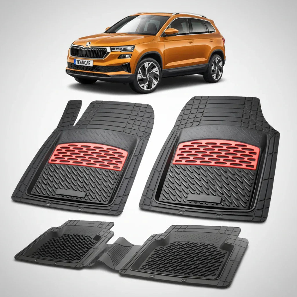 Covorașe Skoda Karoq I 2017+ | Red Edition – TeamCar®