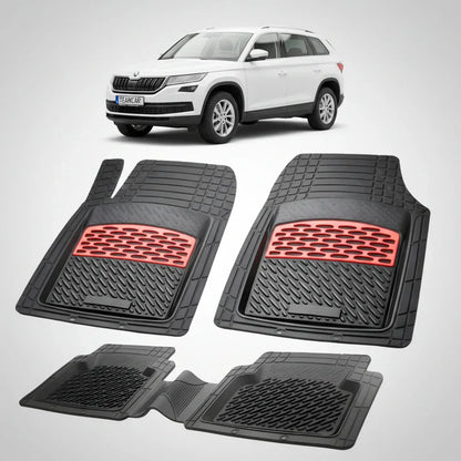 Covorașe Skoda Kodiaq I 2016-2023 | Red Edition – TeamCar®