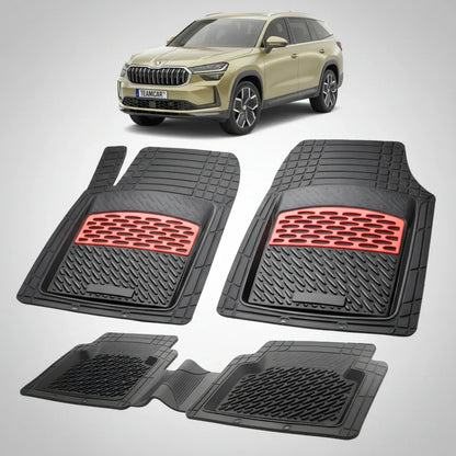 Covorașe Skoda Kodiaq II 2023+ | Red Edition – TeamCar®