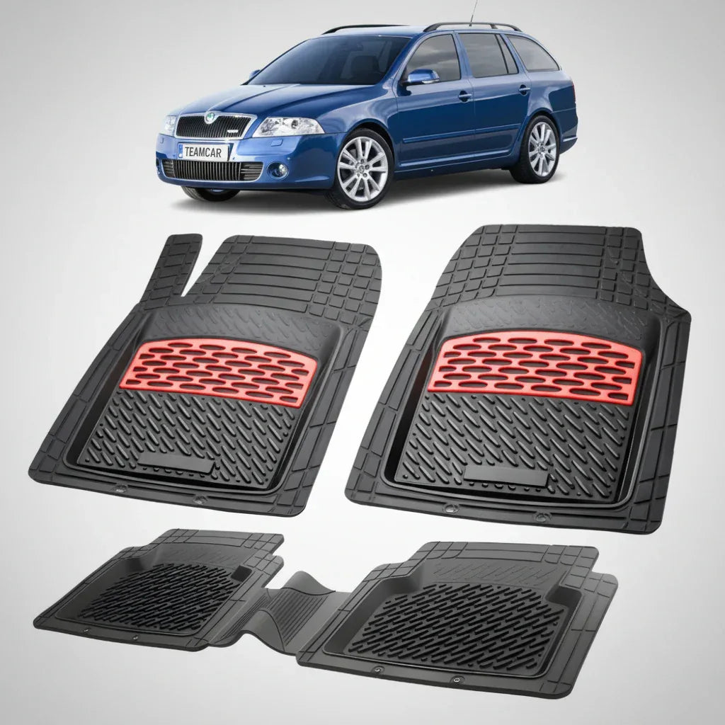Covorașe Skoda Octavia II Combi 2004-2013 | Red Edition – TeamCar®