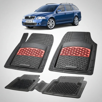Covorașe Skoda Octavia II Combi 2004-2013 | Red Edition – TeamCar®