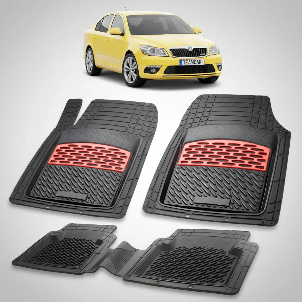 Covorașe Skoda Octavia II Liftback 2004-2013 | Red Edition – TeamCar®