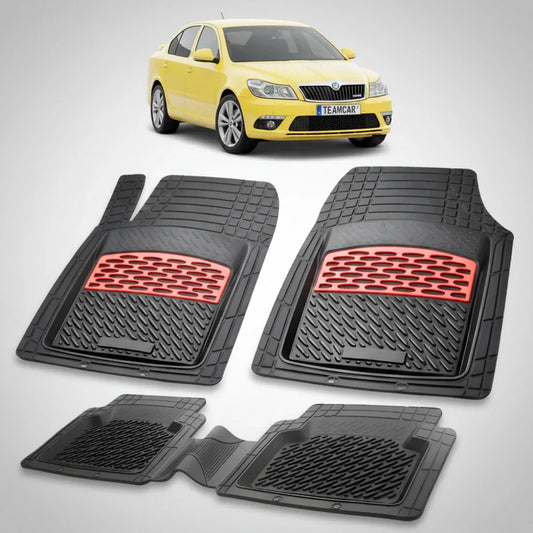 Covorașe Skoda Octavia II Liftback 2004-2013 | Red Edition – TeamCar®