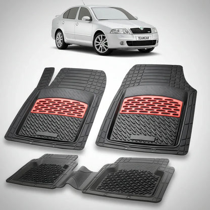 Covorașe Skoda Octavia II Sedan 2004-2013 | Red Edition – TeamCar®