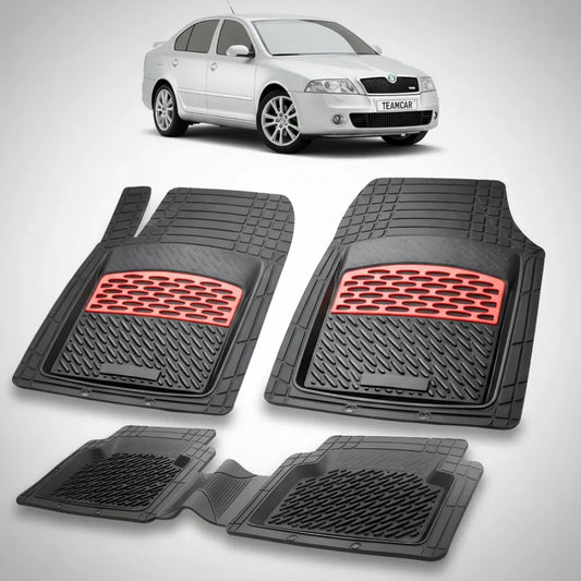 Covorașe Skoda Octavia II Sedan 2004-2013 | Red Edition – TeamCar®