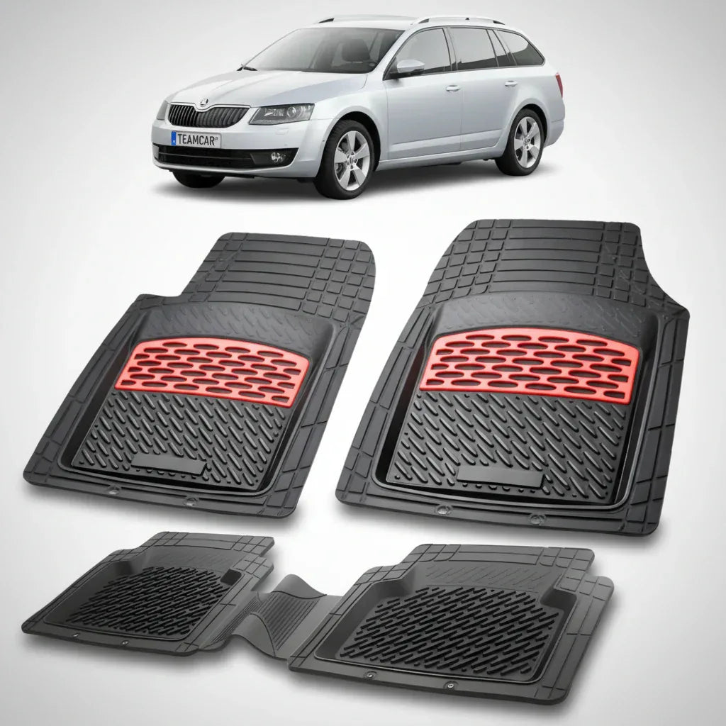 Covorașe Skoda Octavia III Combi 2013-2020 | Red Edition – TeamCar®