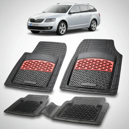 Covorașe Skoda Octavia III Combi 2013-2020 | Red Edition – TeamCar®