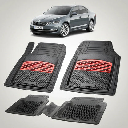 Covorașe Skoda Octavia III Sedan 2013-2020 | Red Edition – TeamCar®