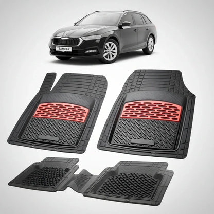 Covorașe Skoda Octavia IV Combi 2019+ | Red Edition – TeamCar®