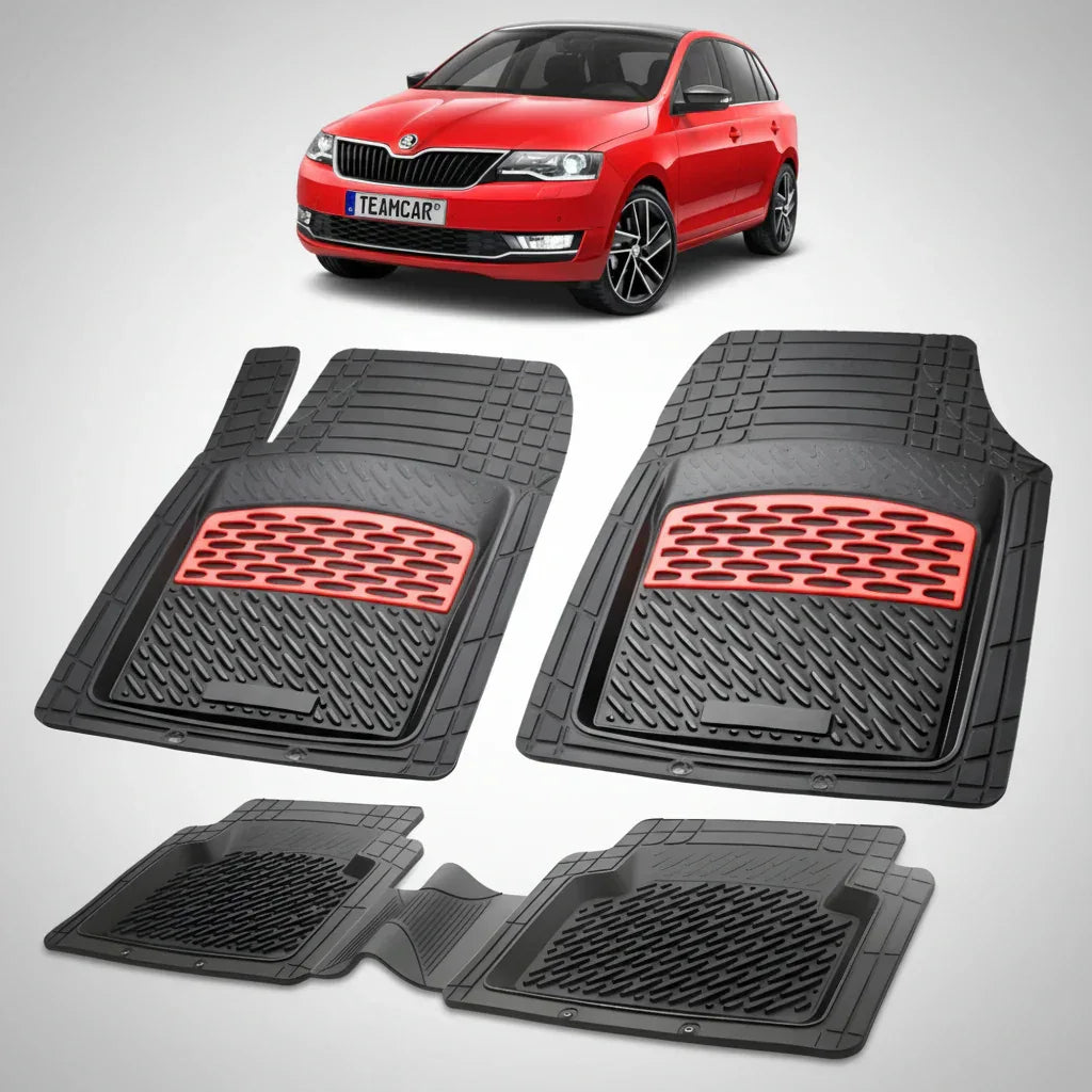 Covorase Skoda Rapid I Compatibile Liftback Facelift 2017-2019 | Red