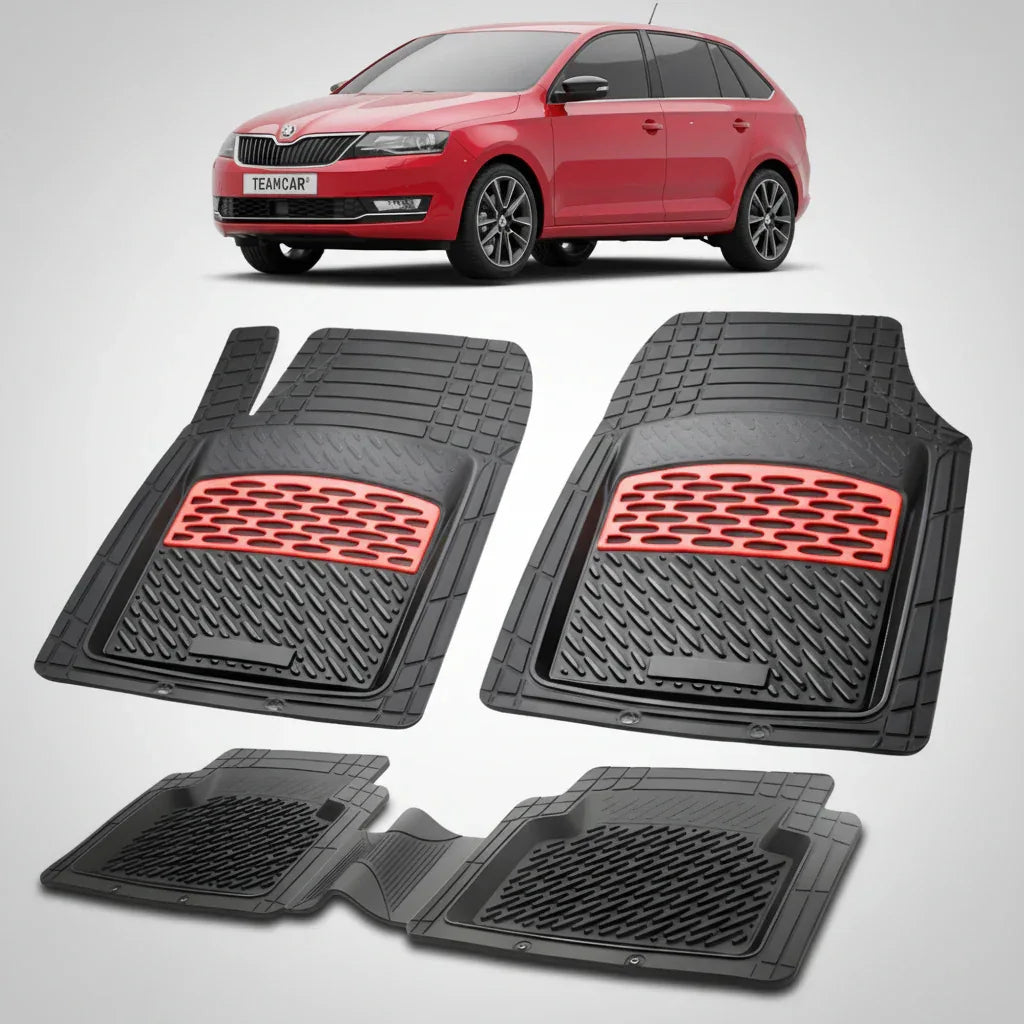Covorase Skoda Rapid I Compatibile Spaceback Facelift 2017-2019 | Red