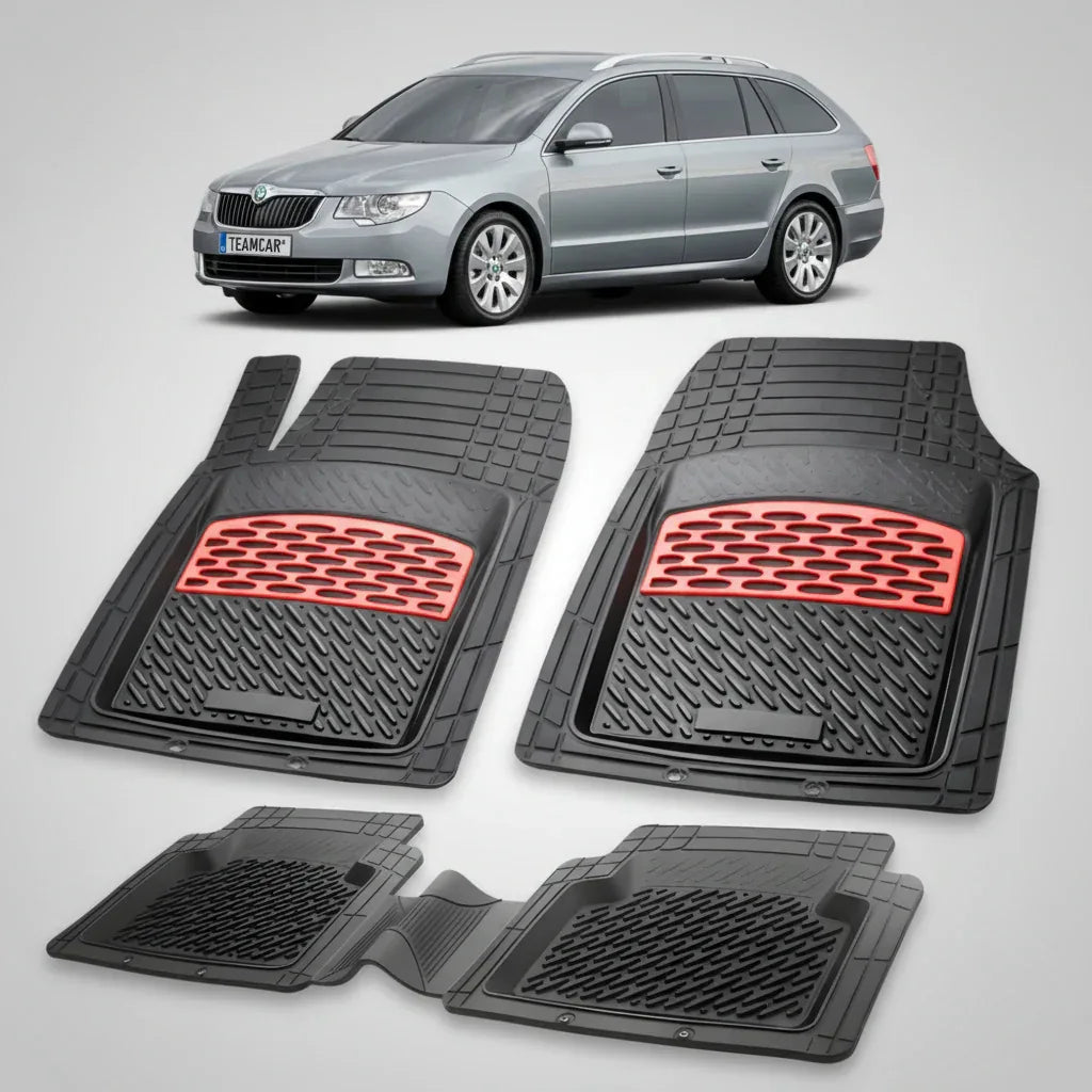 Covorașe Skoda Superb II Combi 2009-2013 | Red Edition – TeamCar®