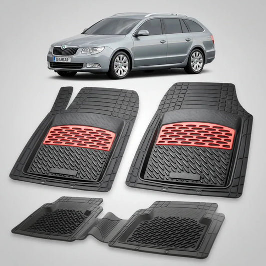 Covorașe Skoda Superb II Combi 2009-2013 | Red Edition – TeamCar®