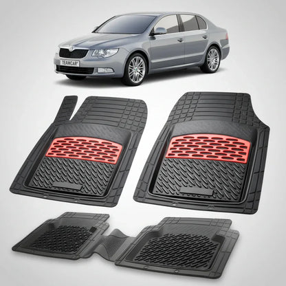 Covorașe Skoda Superb II 2008-2015 | Red Edition – TeamCar®