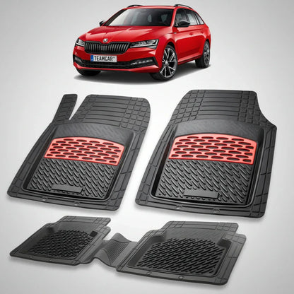 Covorașe Skoda Superb III Combi Facelift 2019-2024 | Red Edition – TeamCar®
