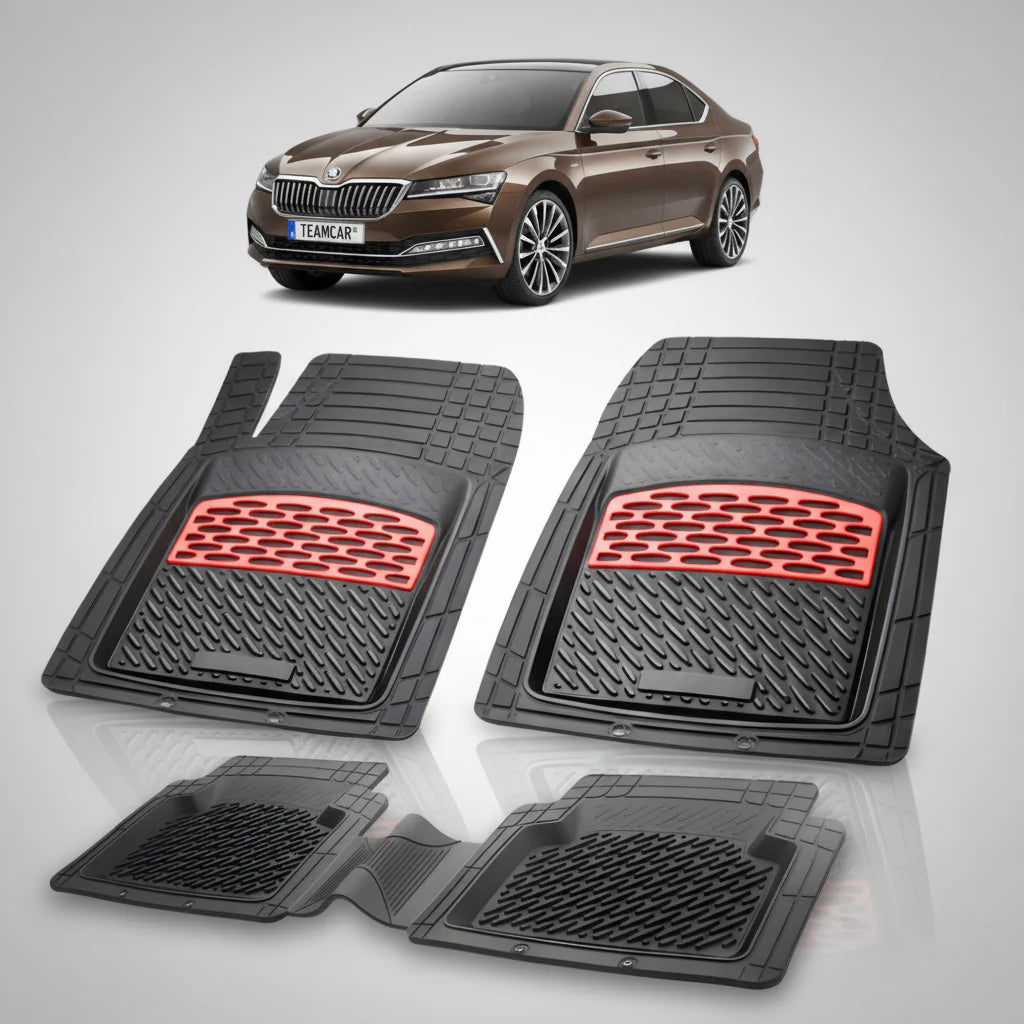 Covorașe Skoda Superb III Liftback Facelift 2019-2024 | Red Edition – TeamCar®