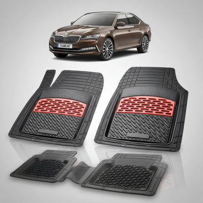 Covorașe Skoda Superb III Liftback Facelift 2019-2024 | Red Edition – TeamCar®