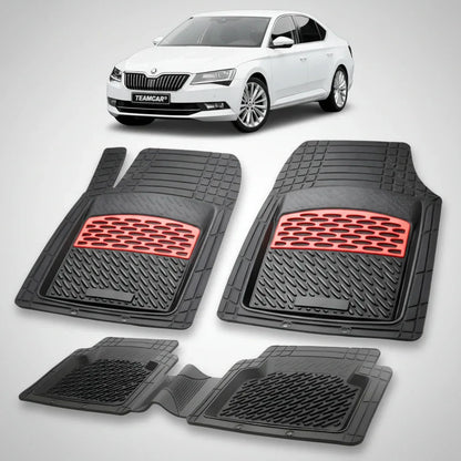 Covorașe Skoda Superb III 2015-2023 | Red Edition – TeamCar®