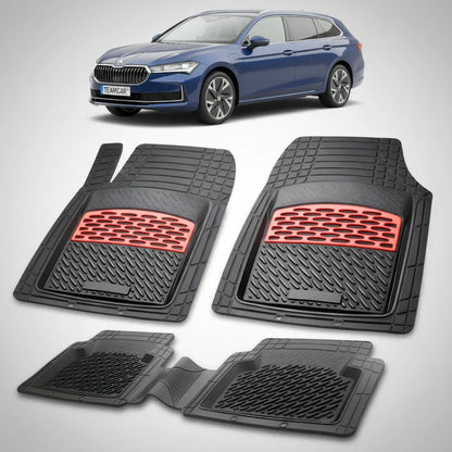 Covorașe Skoda Superb IV Combi 2024+ | Red Edition – TeamCar®