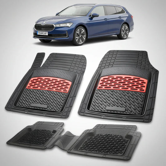 Covorașe Skoda Superb IV Combi 2024+ | Red Edition – TeamCar®