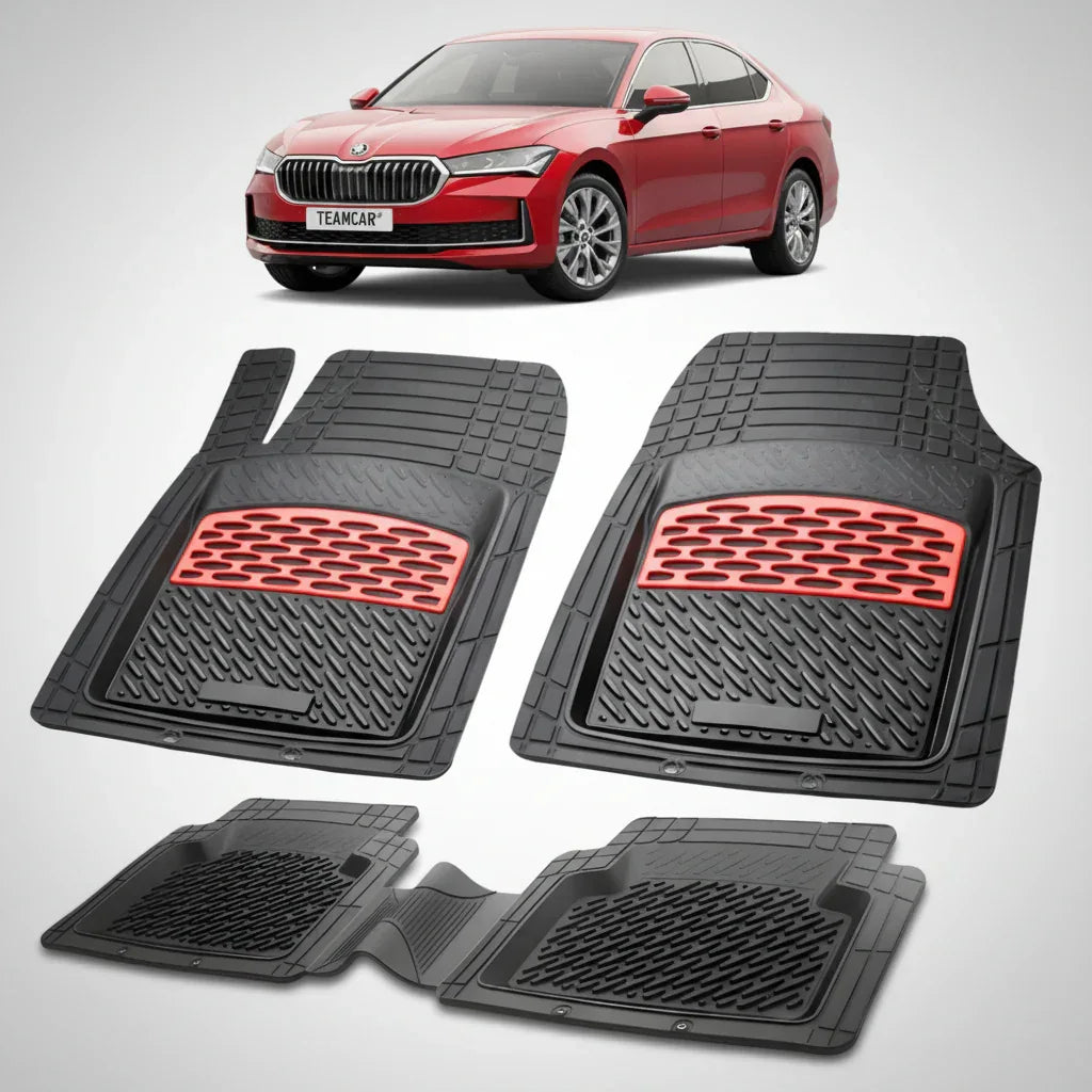 Covorașe Skoda Superb IV Liftback 2024+ | Red Edition – TeamCar®